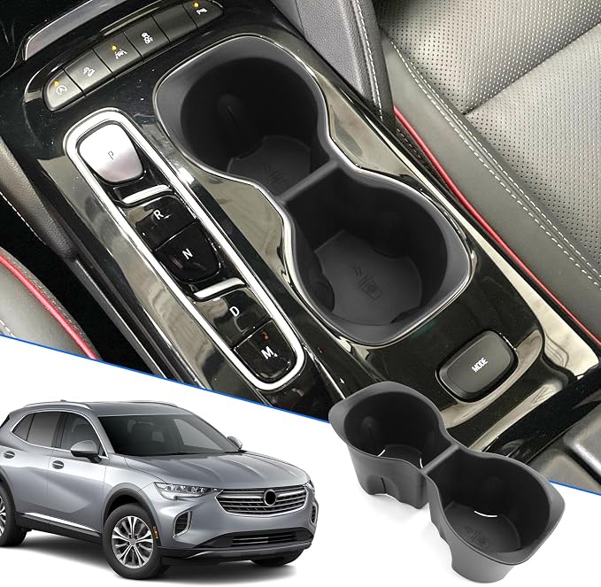 SXCY 2021 2022 2023 Envision Cup Holder Insert 2023 Buick Envision Accessories TPE Cup Holder Limiter for 2023 2022 Buick Envision Console CupHolder Adapter Non-Slip Drink Stopper Drink Stabilizer