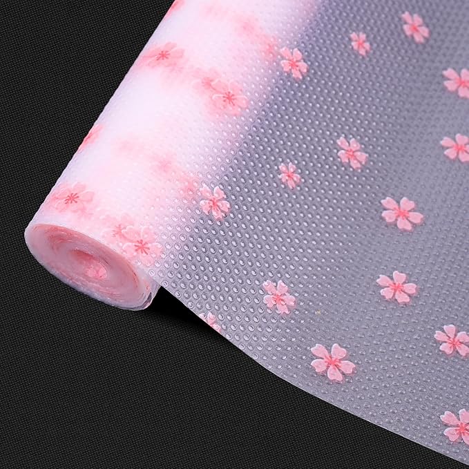 Contact Paper and Shelf Liner for Kitchen Cabinets 12" x 240", Drawer Liners Shelves Non Adhesive Non Slip Waterproof Clear Plastic, Dresser Pantry Bathroom Refrigerator Protector Under Sink Mat