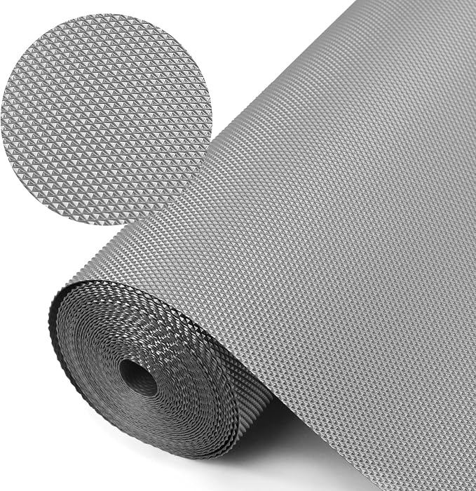 Kitchen Shelf Liner Drawer Liners, Non-Adhesive Refrigerator Liners Waterproof Fridge Mats with Strong Durable Kitchen Cabinets Mat for Drawers, Shelves, Pantry