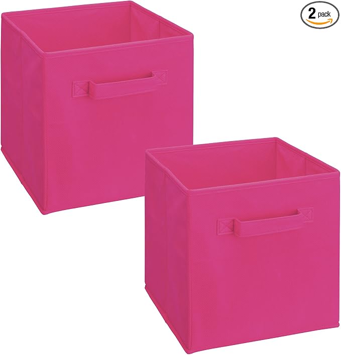 ClosetMaid 3880 Cubeicals Fabric Drawer, Fuchsia, 2-Pack