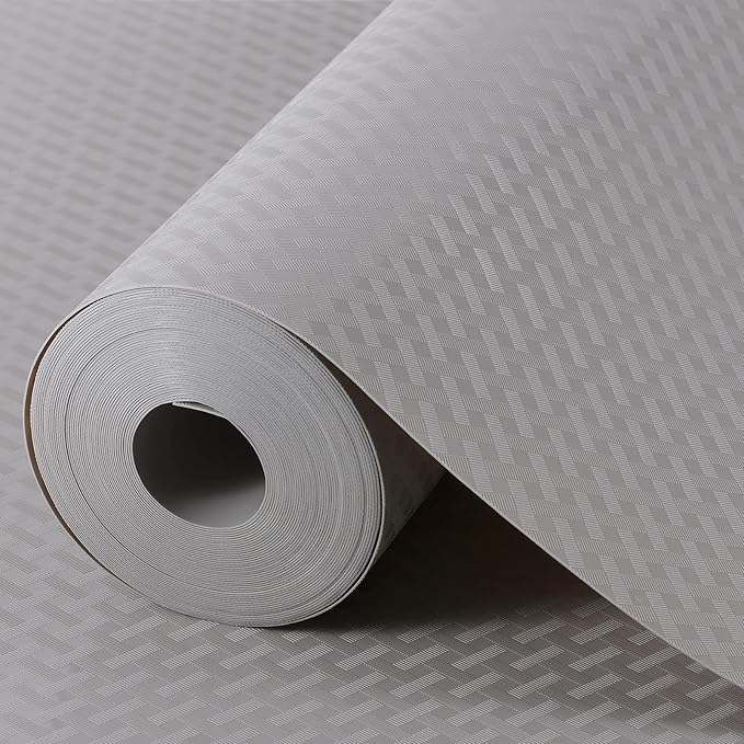 Light Gray Shelf Liners for Kitchen Cabinets Refrigerator Liners Waterproof & Oil-Proof Kitchen Cupboard Liner Drawer Mats EVA Material Non Adhesive Fridge Liner for Shelves 23.6 x 78.7 Inches