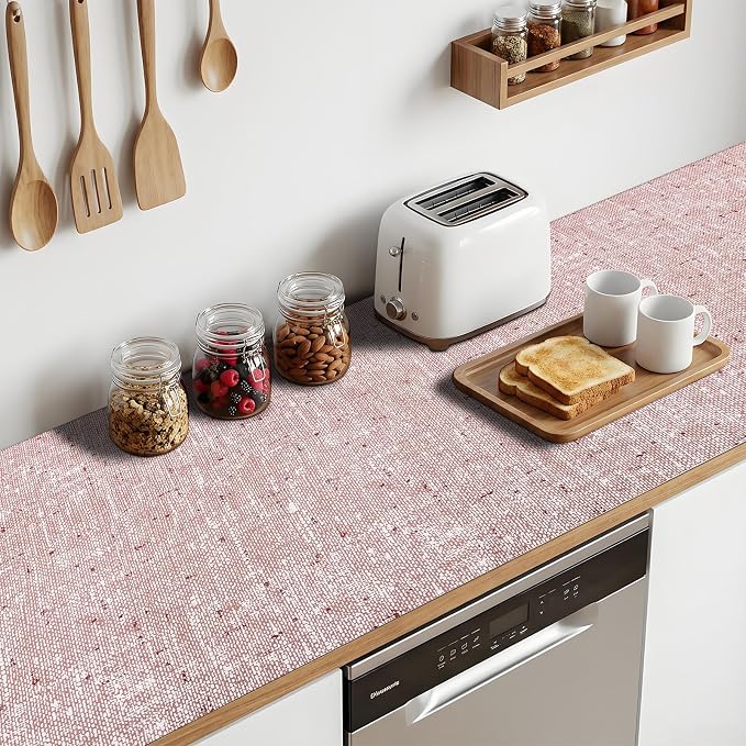 10Rolls*17.7'' X 96'' Shelf Liners Drawer Liner for Kitchen Cabinet Non Adhesive, Strong Grip Anti Slip Cabinet Liners for Shelves, Oil-Proof Waterproof Cupboard Liner
