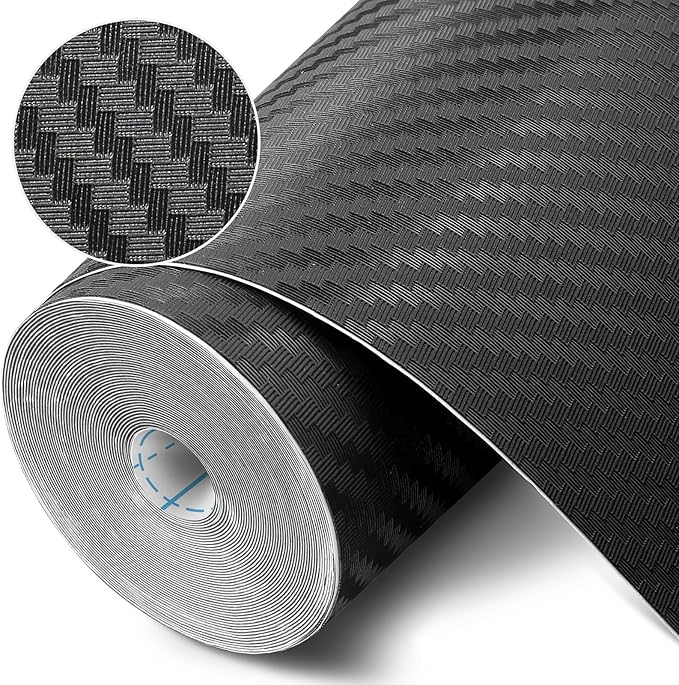 Self-Adhesive Shelf Liner Kitchen Liner, Waterproof Backed Paper Easy Peel and Stick Contact Liner Without Residue for Decor Your Desk Surface, Kitchen Countertops (Black, 35.4 x 118.1 inches)