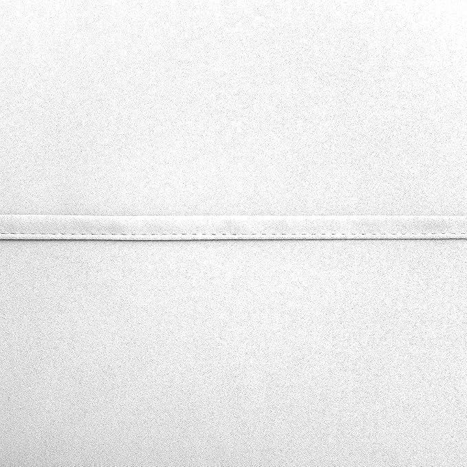 KOUFALL Small Window Curtains White Short 36 Inch Length Semi Blackout for Kitchen Bathroom Door Laundry Room
