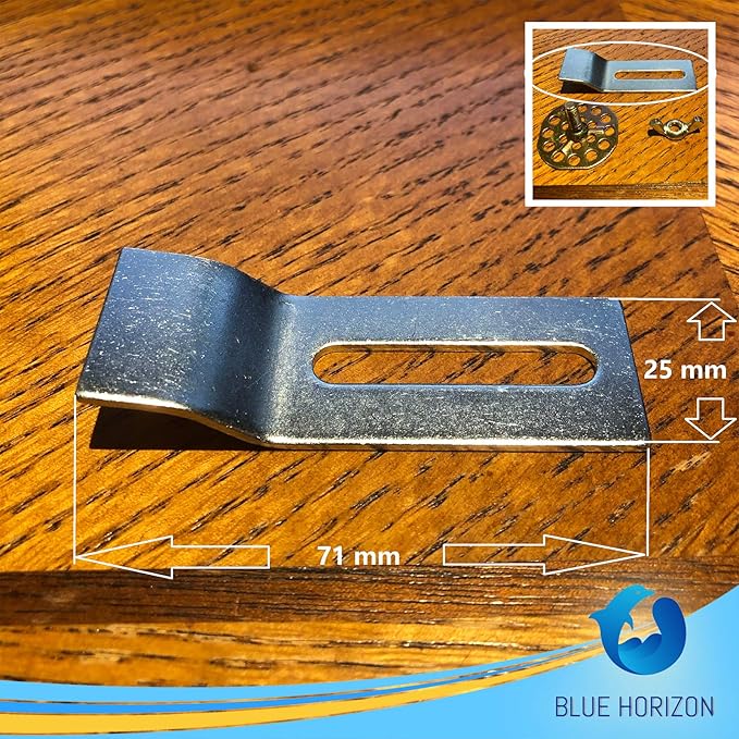 Sink Clips, Undermount Sink Brackets, Bathroom Kitchen Ceramic Stainless Steel Sink Basin Support Clamps for Marble Granite Vanity Countertop Installation Repair Kit (10)