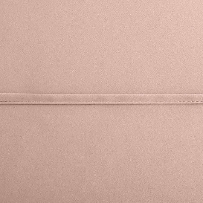 KOUFALL Pink Curtains for Girls Room,Short Blackout Light Heat Blocking Coquette Kids Curtains for Bedroom Window,2 Panels Set,Blush