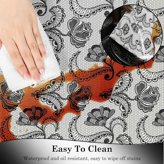Drawer and Shelf Liner, Non-Slip Kitchen Cabinet Liners Non-Adhesive Thick Strong Grip Waterproof Washable Mats Protect Dresser Shelves Cupboard Bathroom Cabinets, Boho: Floral, 12 in X 10 FT