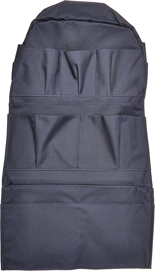 RoadPro RPSB-14BL Truck Seat Organizer 14-Pocket Back Seat Organizer Travel Essentials Semi Truck Accessories, Blue