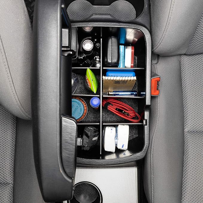 Vehicle OCD - Center Console Divider, Tray, and Glove Box Organizer for Toyota Tacoma (2005-2015) - Made in USA - SLX500
